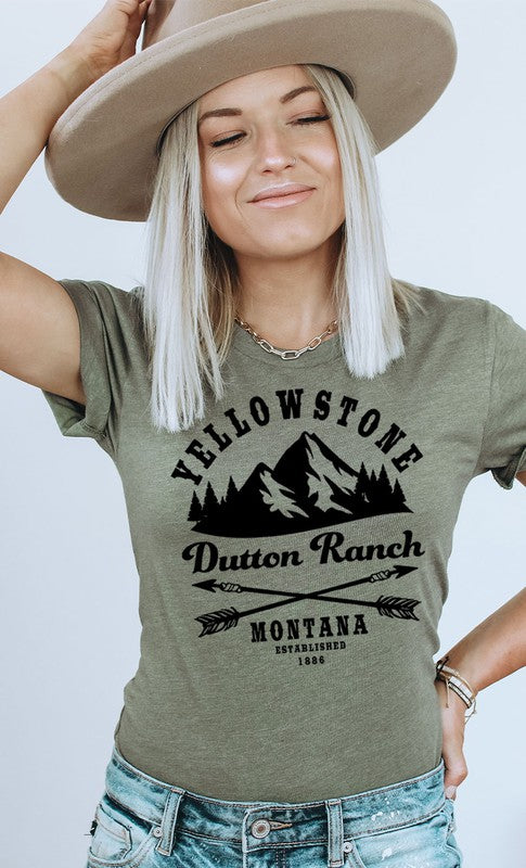 Yellowstone Dutton Ranch Montana Graphic Tee