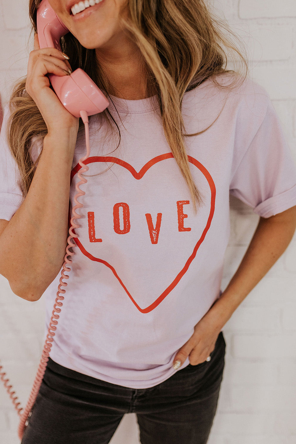 Sequin Heart Graphic Tee