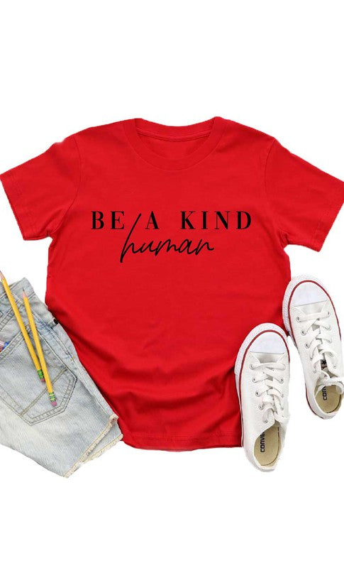 Be a Kind Human Graphic Kids Tee