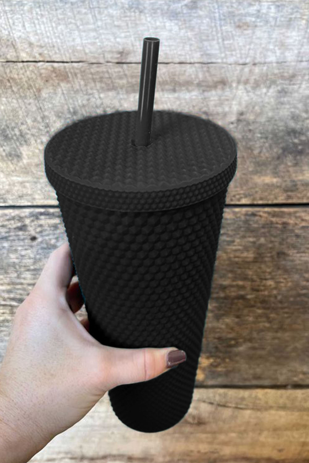 Reusable Matte Diamond Tumbler Cup 24oz