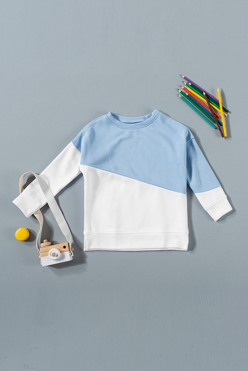 Kids Two-Tone Long Sleeve Top