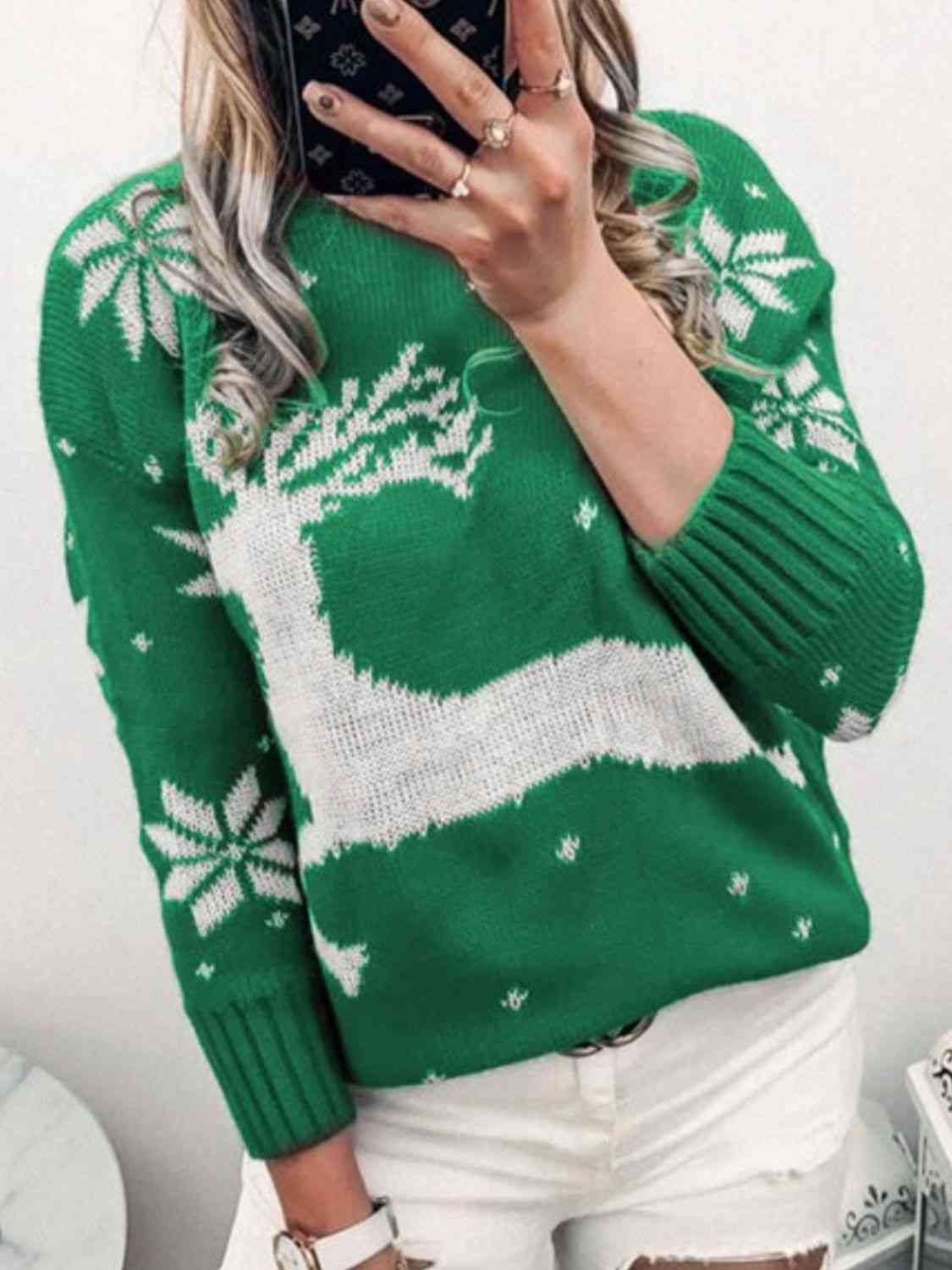 Reindeer & Snowflake Sweater