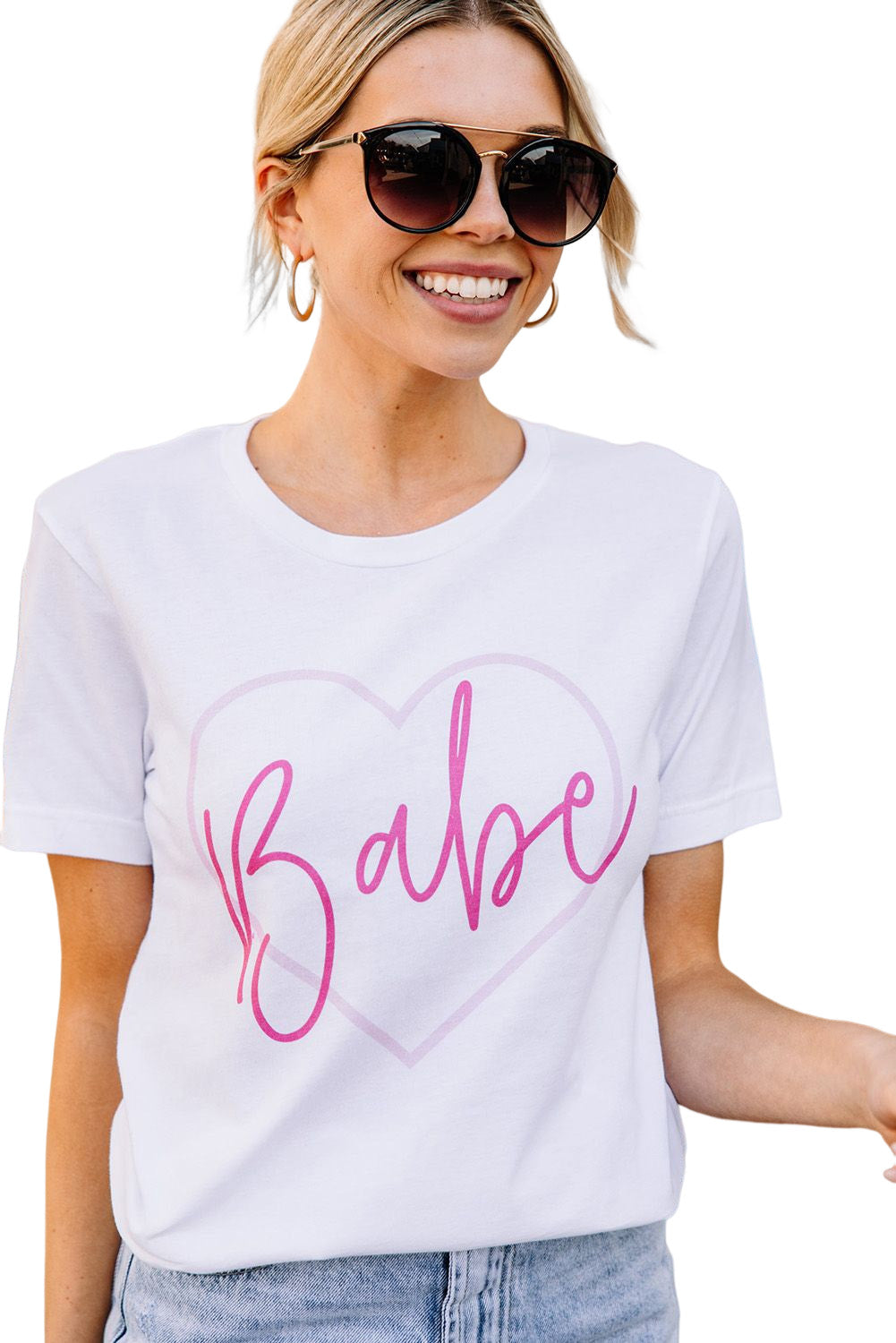 Babe in My Heart Valentines Graphic Tee