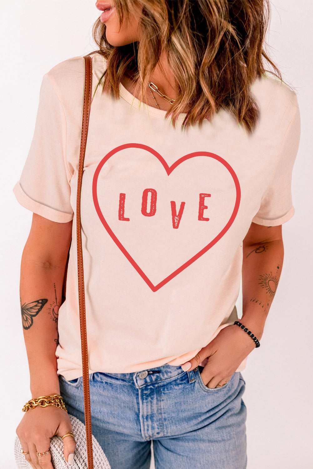 Sequin Heart Graphic Tee