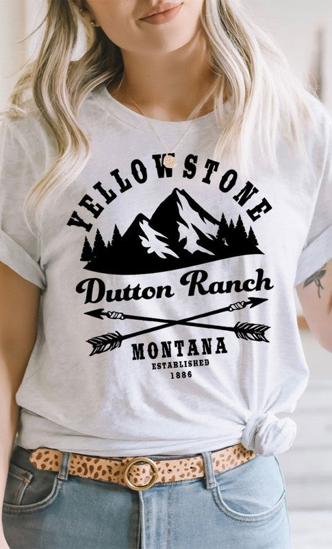 Yellowstone Dutton Ranch Montana Graphic Tee