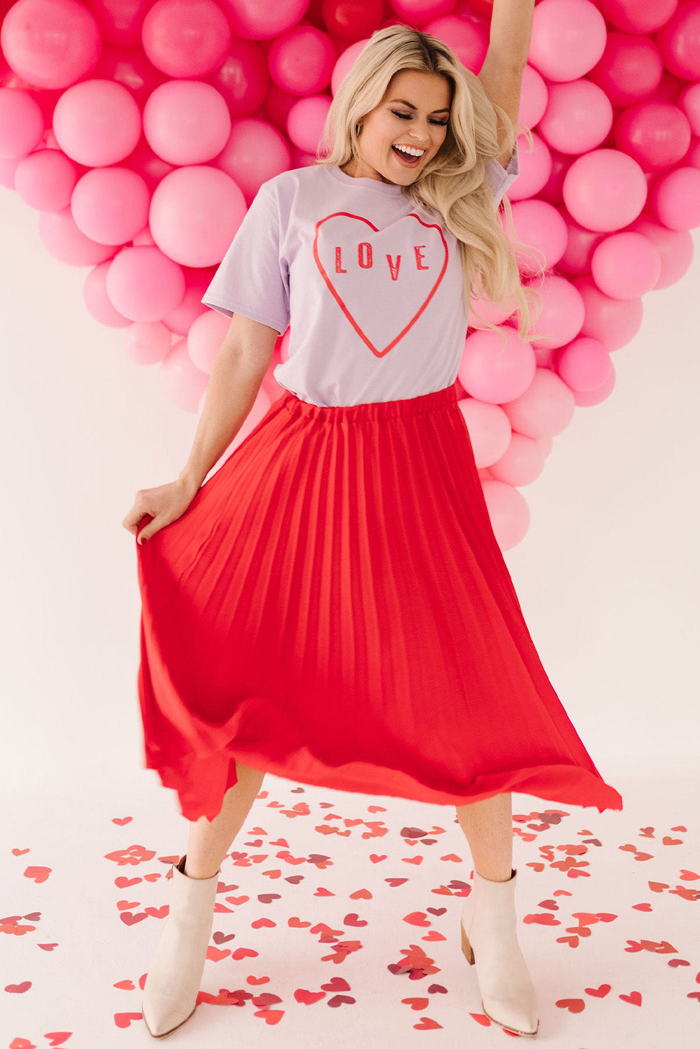 Sequin Heart Graphic Tee