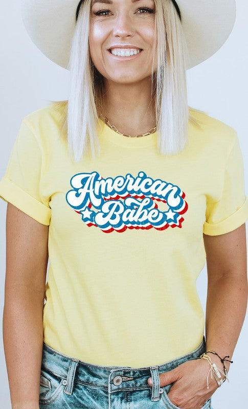 Retro American Babe Graphic Tee