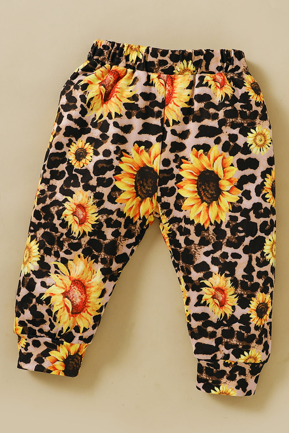 Baby Girls Sunflower Hoodie and Pants Set with Headband