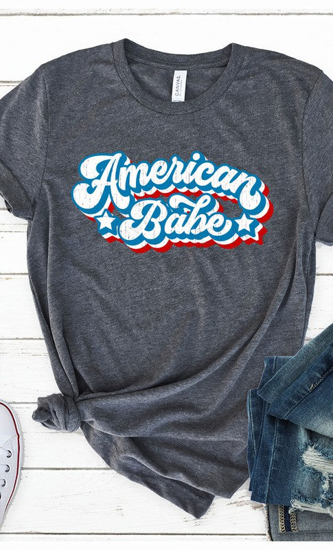 Retro American Babe Graphic Tee