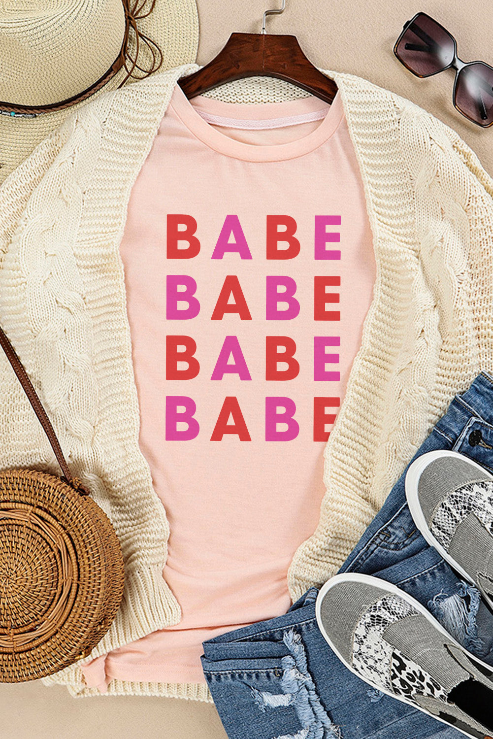 Babe in My Heart Valentines Graphic Tee