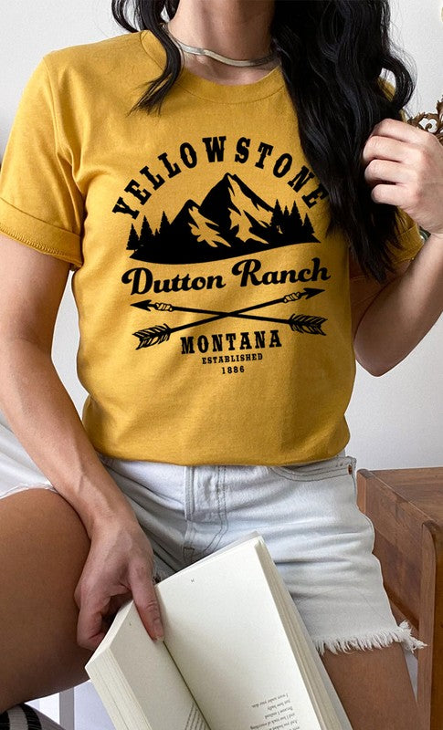 Yellowstone Dutton Ranch Montana Graphic Tee