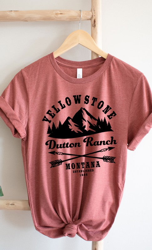 Yellowstone Dutton Ranch Montana Graphic Tee