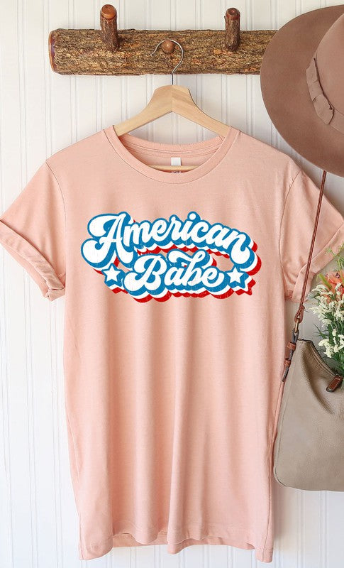 Retro American Babe Graphic Tee