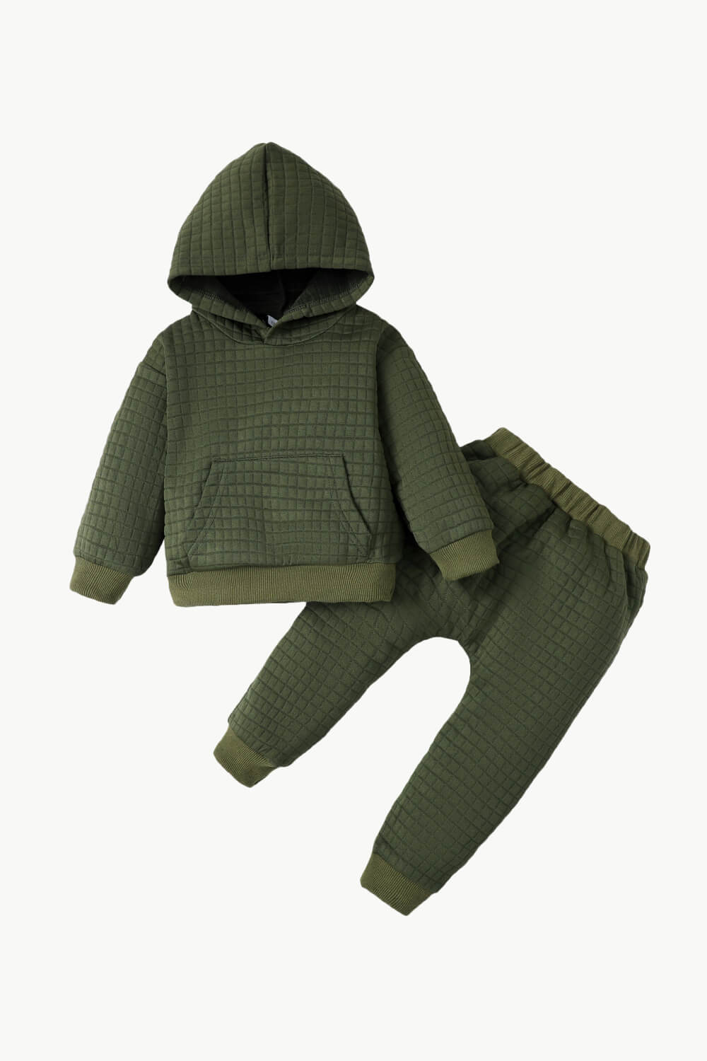 Kids Textured Hoodie and Joggers Set