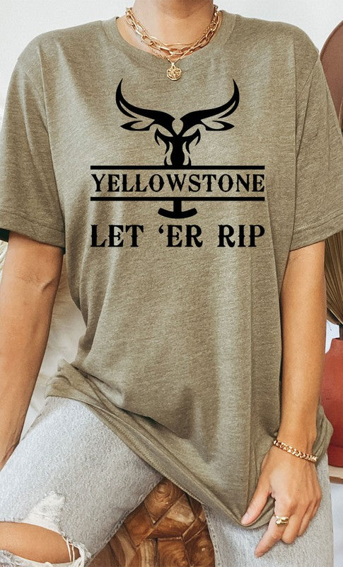 Let Er Rip Western PLUS Graphic Tee