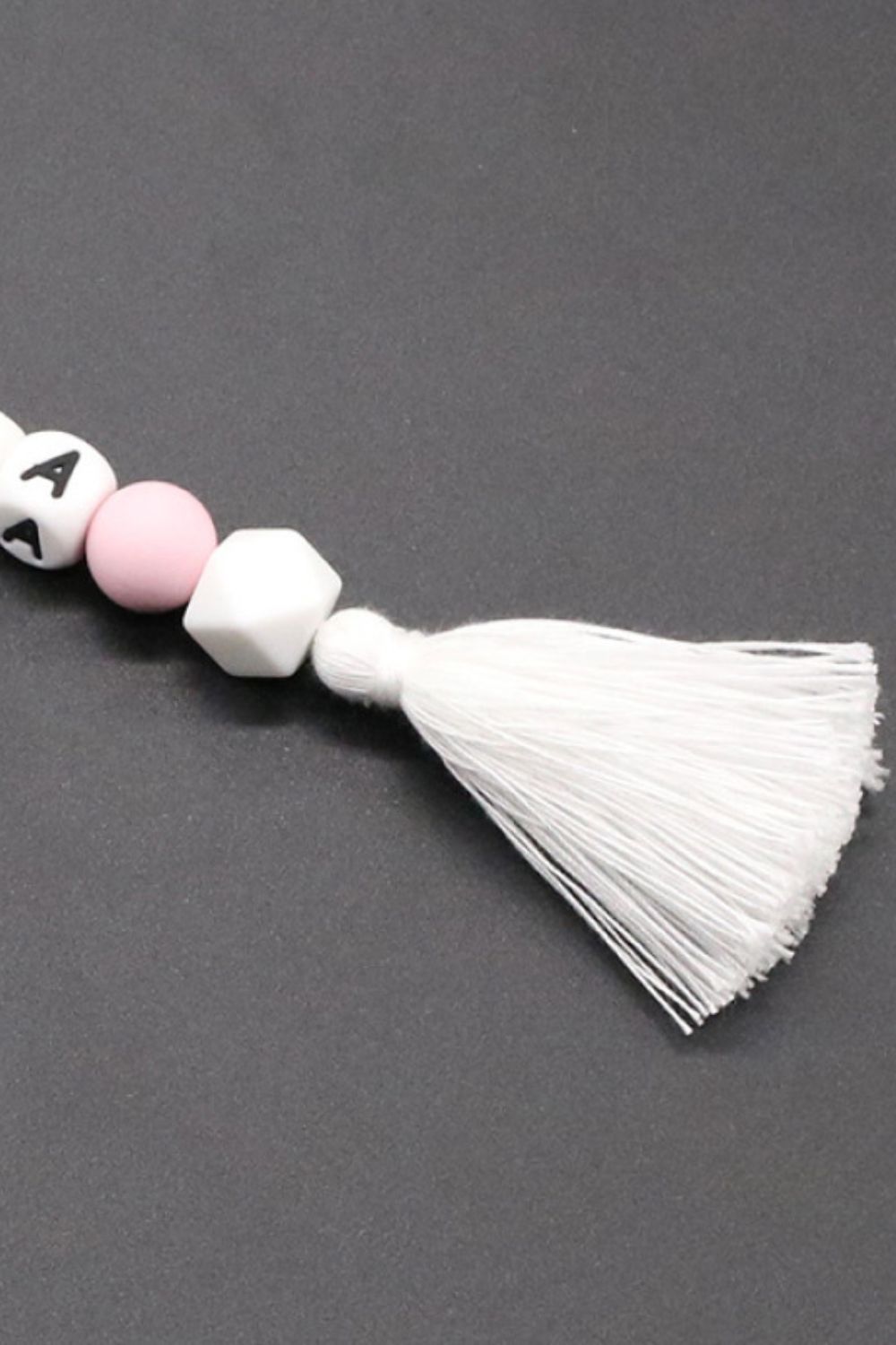 Letter Tassel Keychain