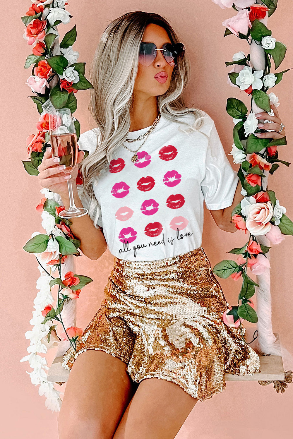 Babe in My Heart Valentines Graphic Tee