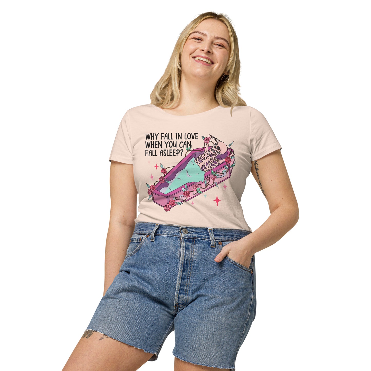 Anti-Valentine's Day Women’s basic organic t-shirt