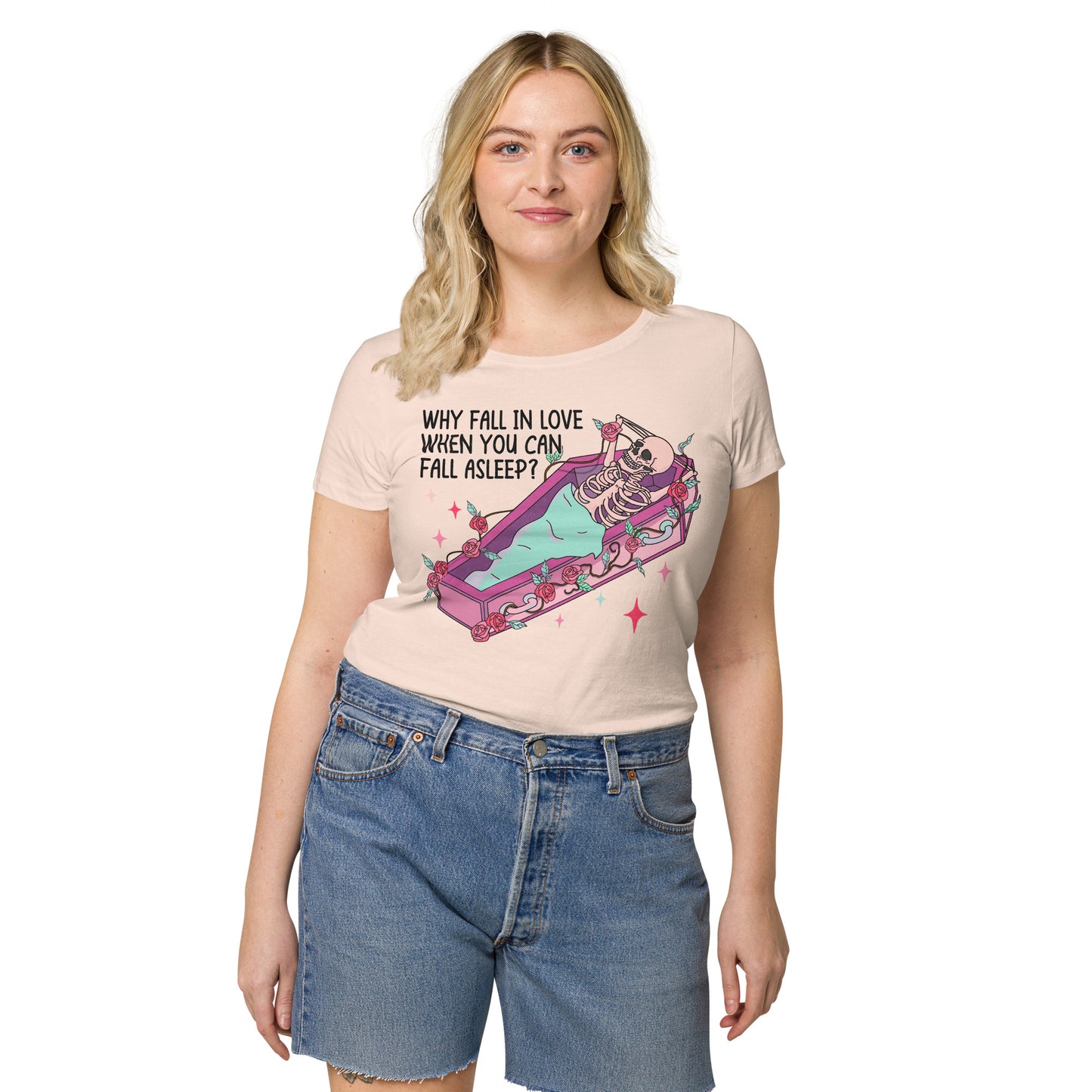 Anti-Valentine's Day Women’s basic organic t-shirt