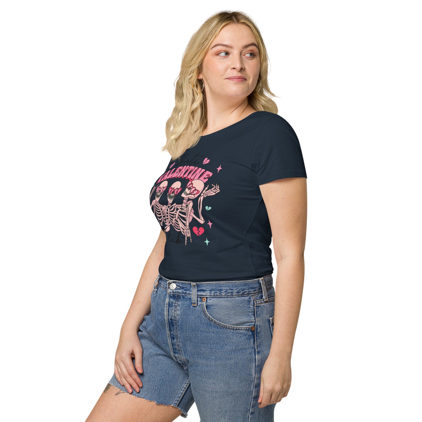 Anti-Valentine Club Women’s basic organic t-shirt