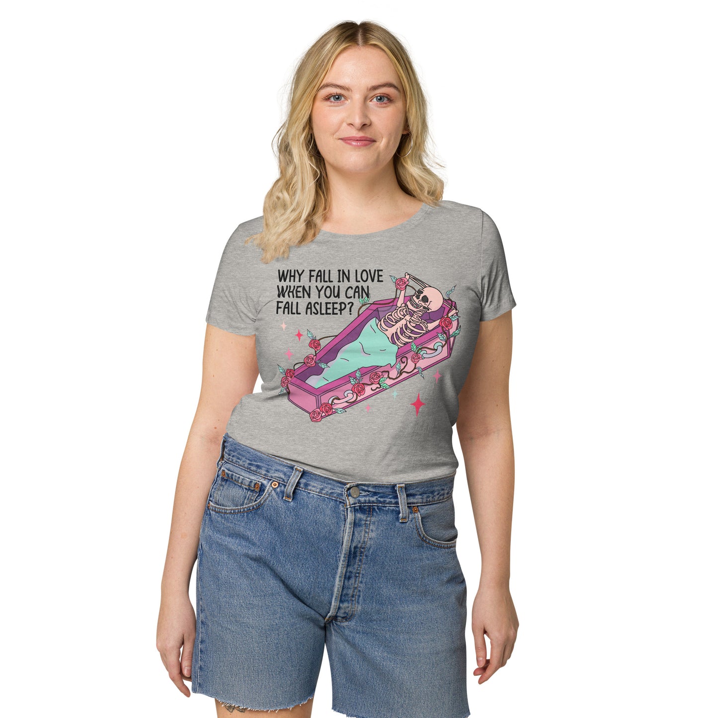 Anti-Valentine's Day Women’s basic organic t-shirt