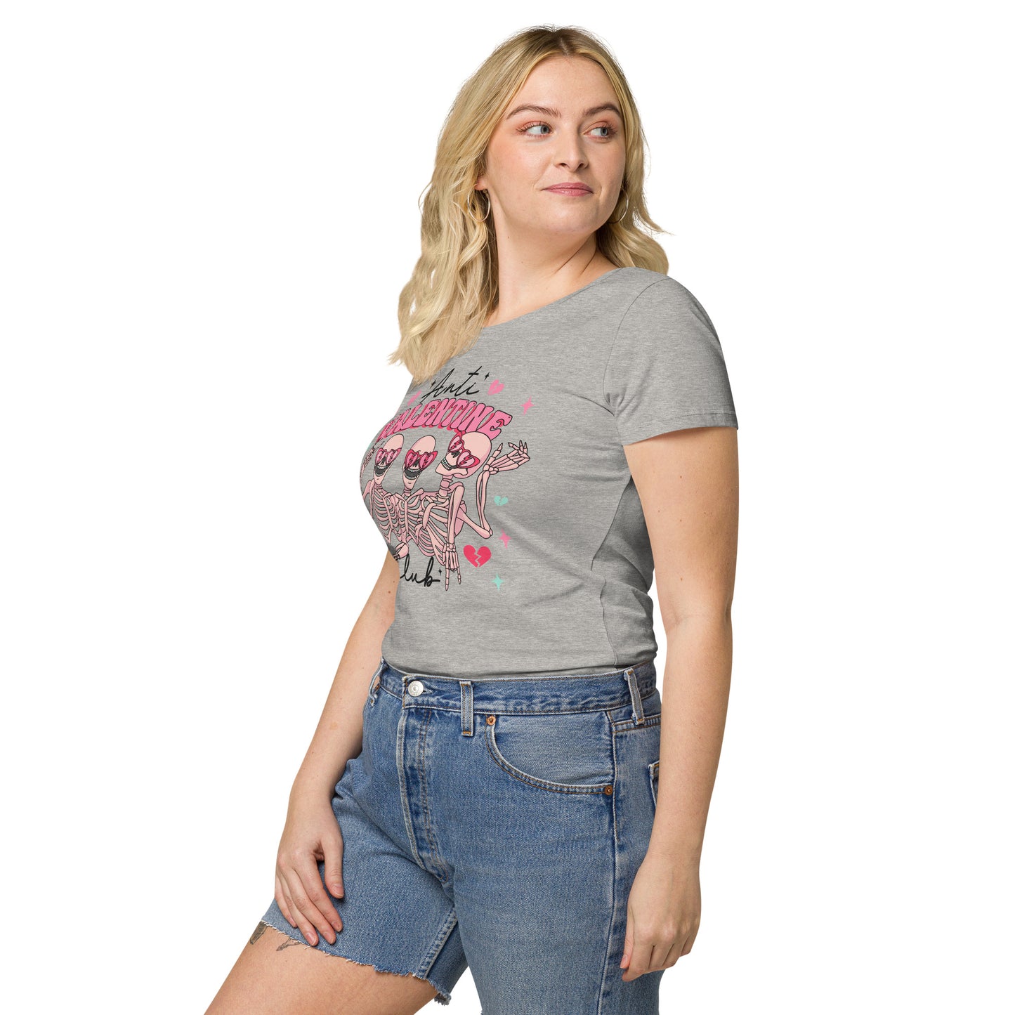 Anti-Valentine Club Women’s basic organic t-shirt