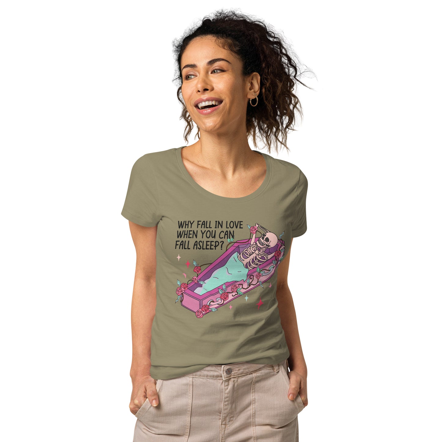 Anti-Valentine's Day Women’s basic organic t-shirt