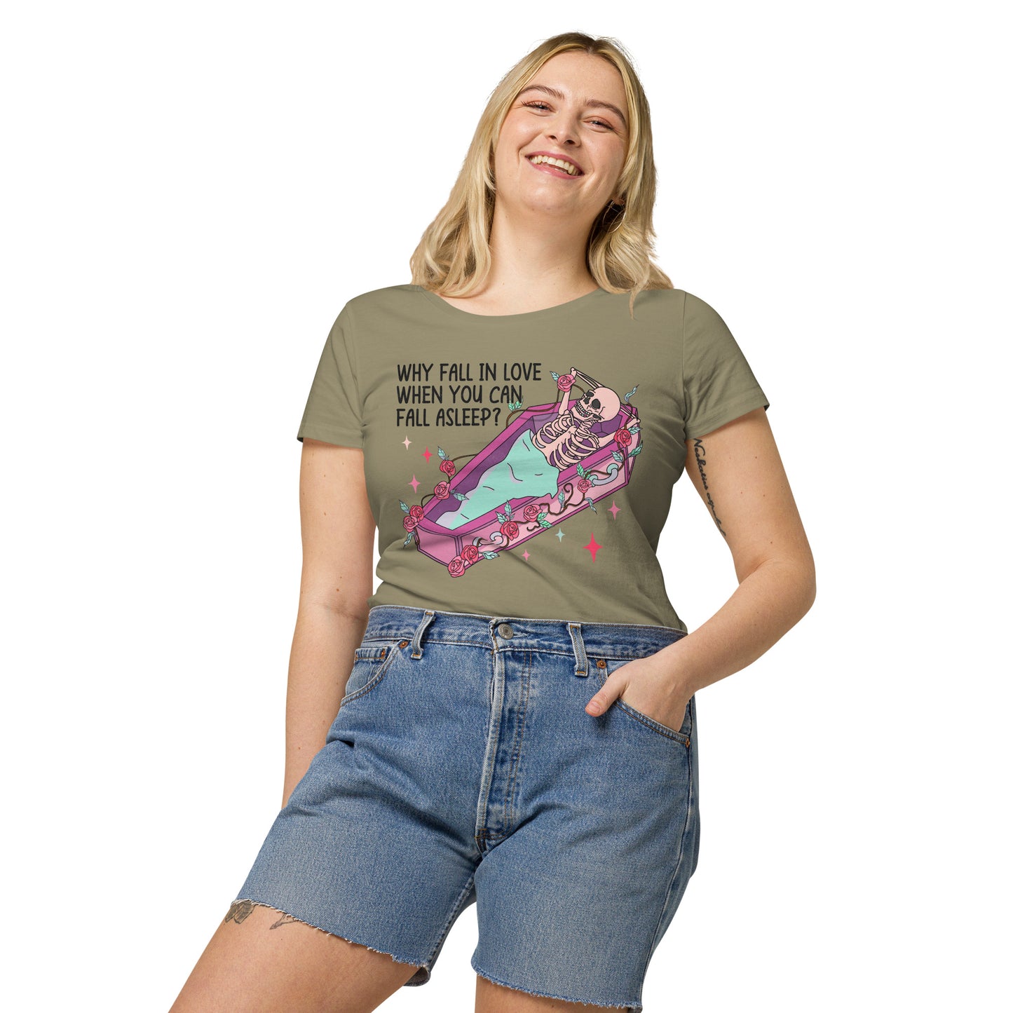 Anti-Valentine's Day Women’s basic organic t-shirt