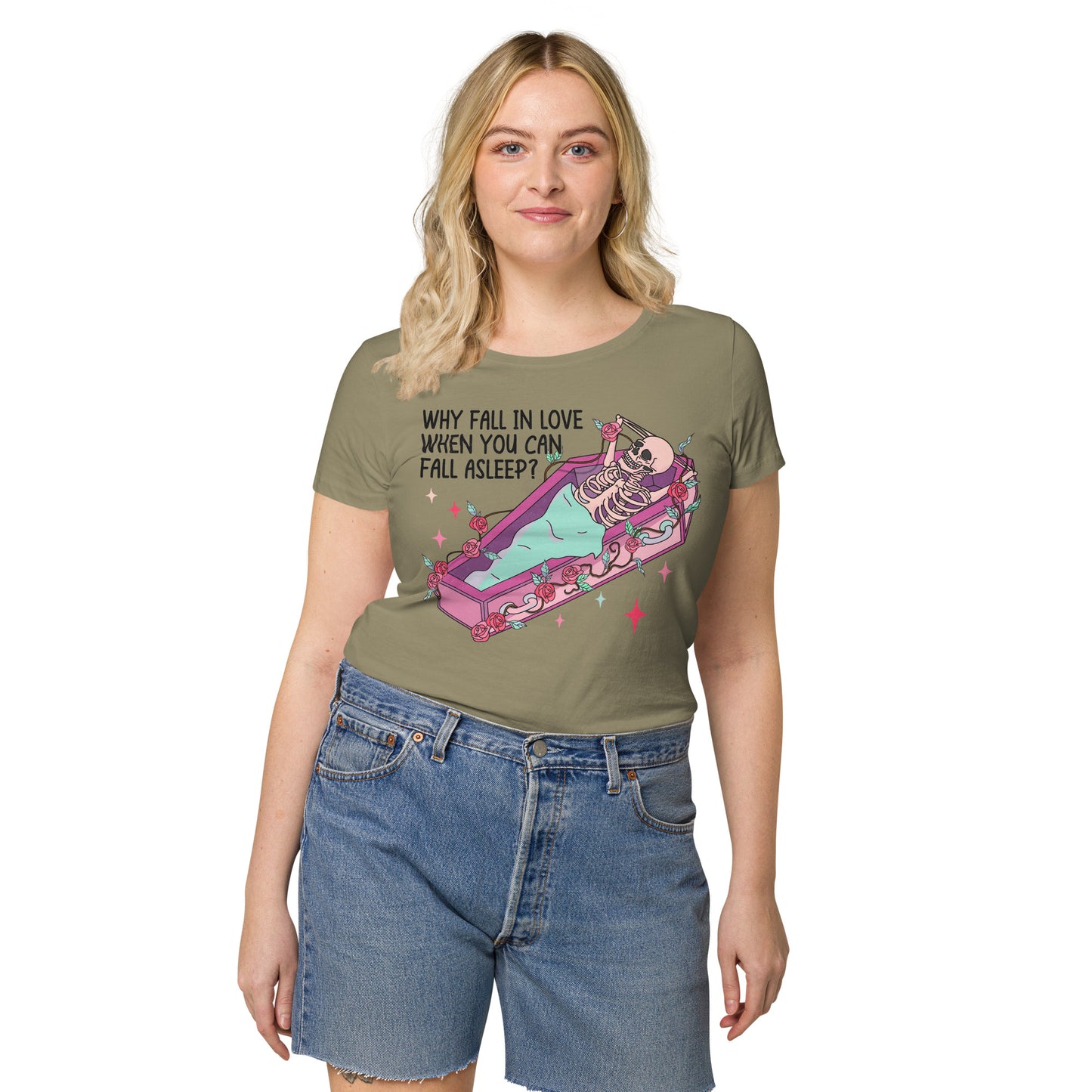 Anti-Valentine's Day Women’s basic organic t-shirt