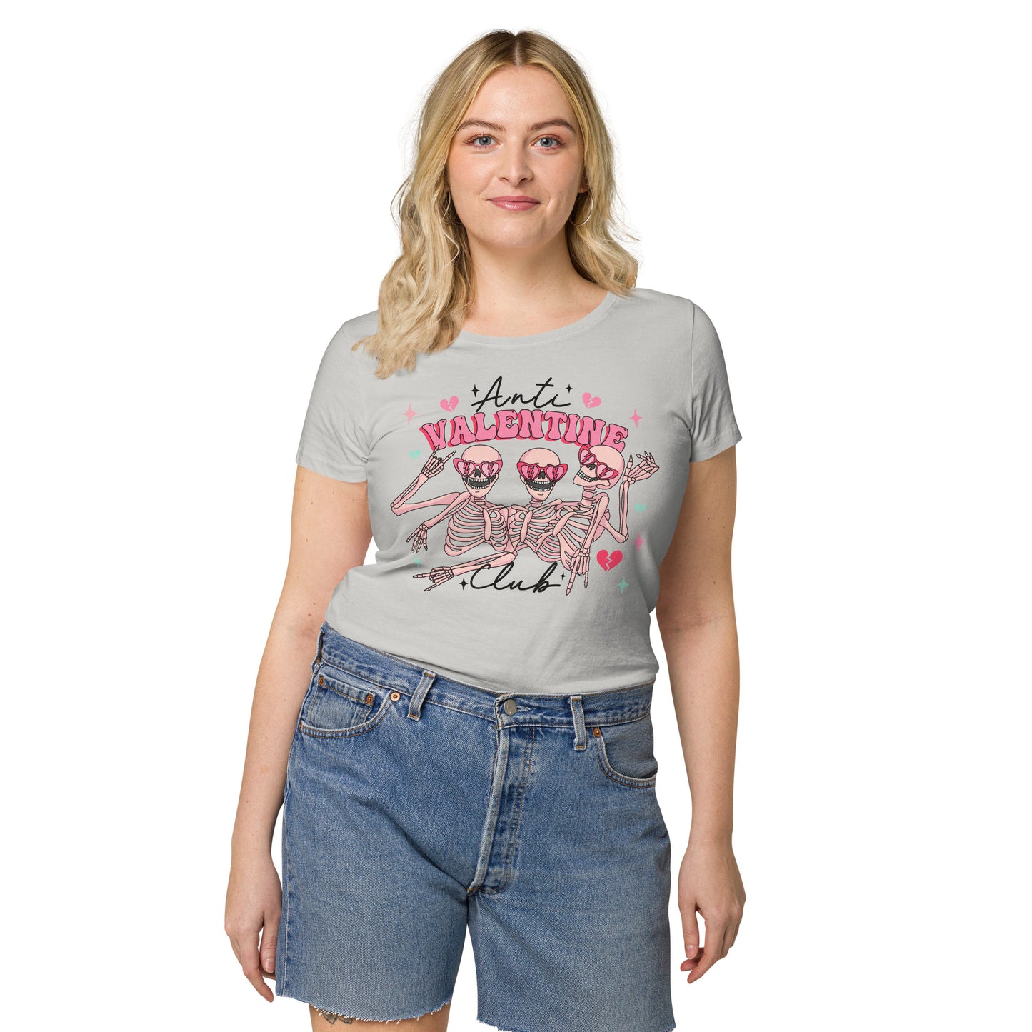 Anti-Valentine Club Women’s basic organic t-shirt