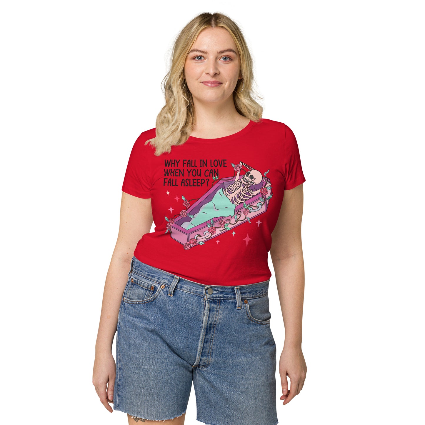 Anti-Valentine's Day Women’s basic organic t-shirt