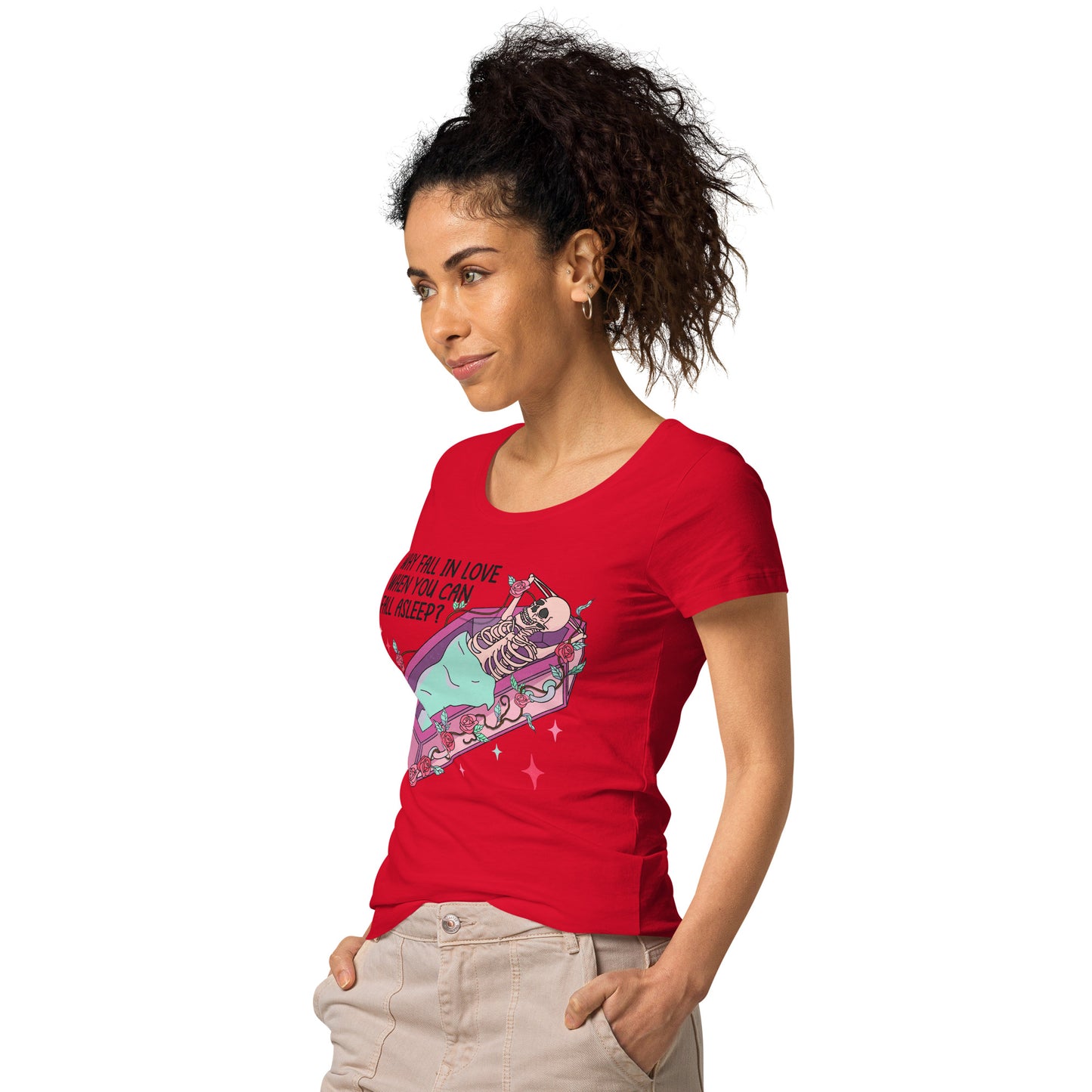 Anti-Valentine's Day Women’s basic organic t-shirt