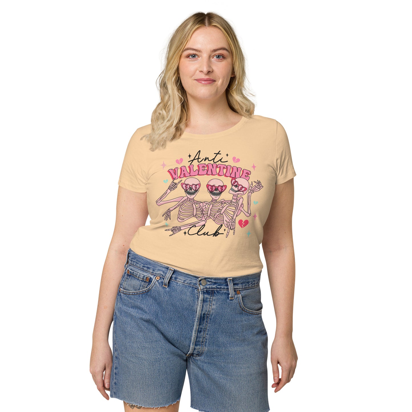 Anti-Valentine Club Women’s basic organic t-shirt