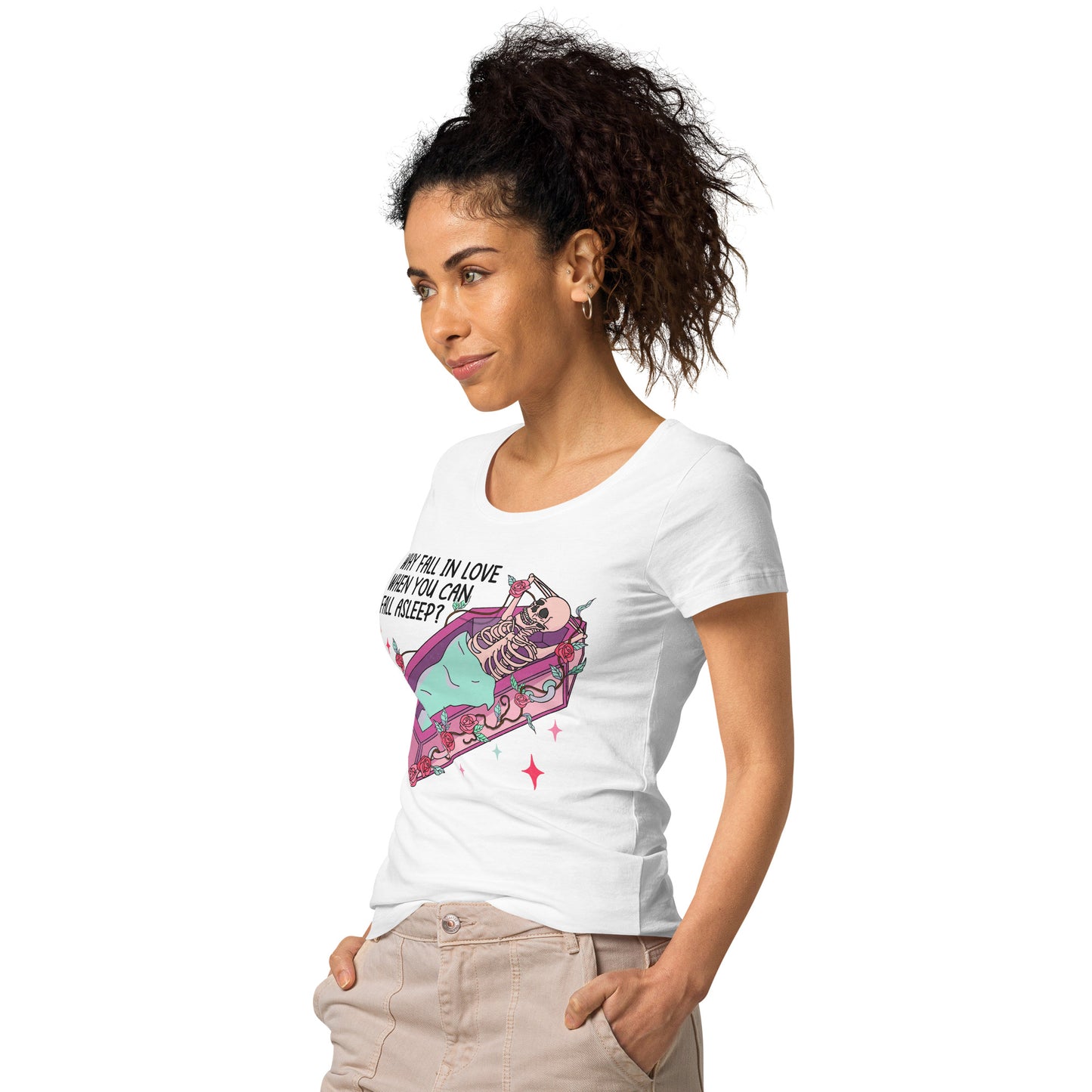 Anti-Valentine's Day Women’s basic organic t-shirt