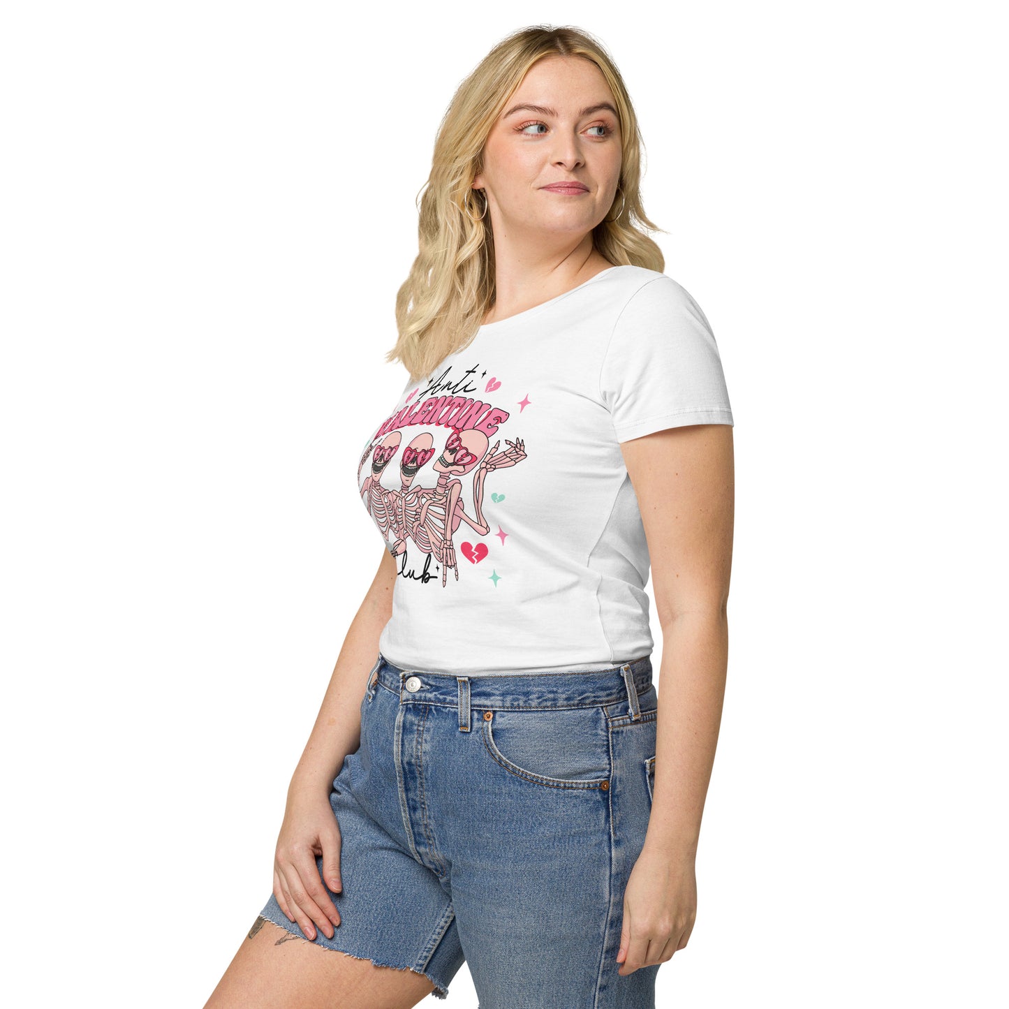 Anti-Valentine Club Women’s basic organic t-shirt