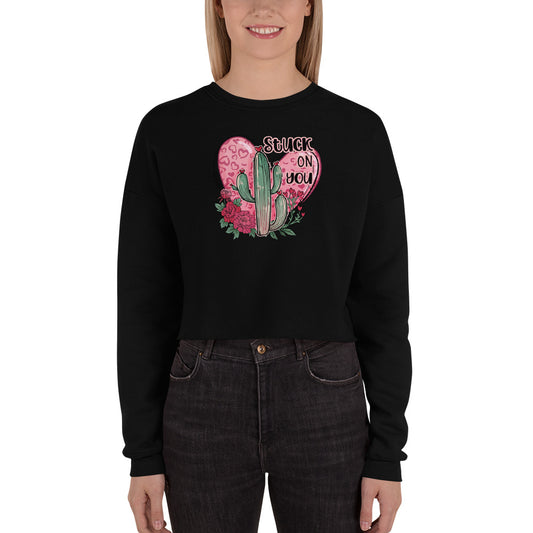 Stuck on You Crop Sweatshirt