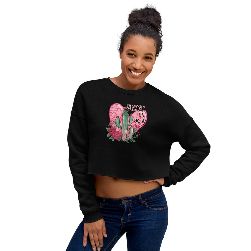 Stuck on You Crop Sweatshirt