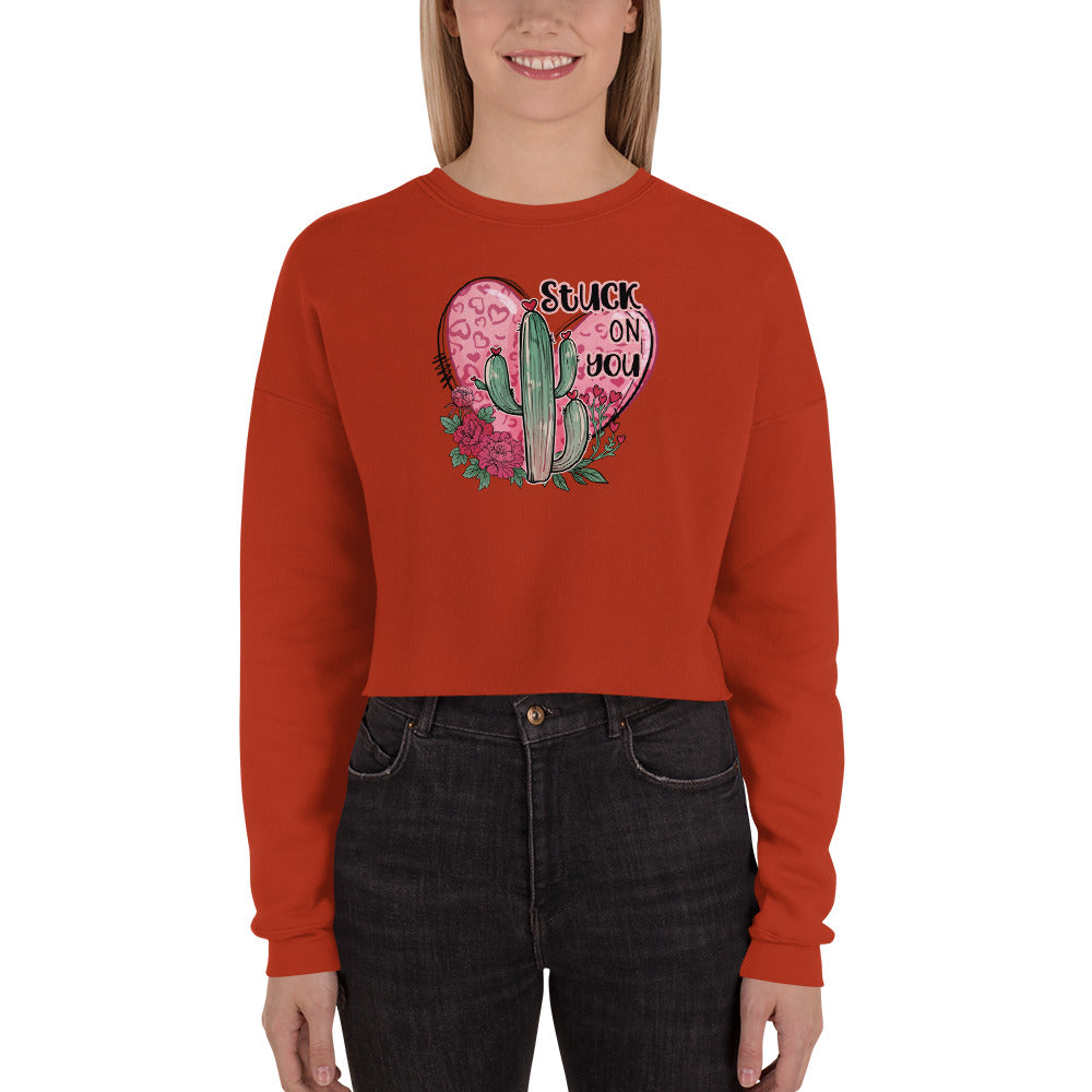 Stuck on You Crop Sweatshirt