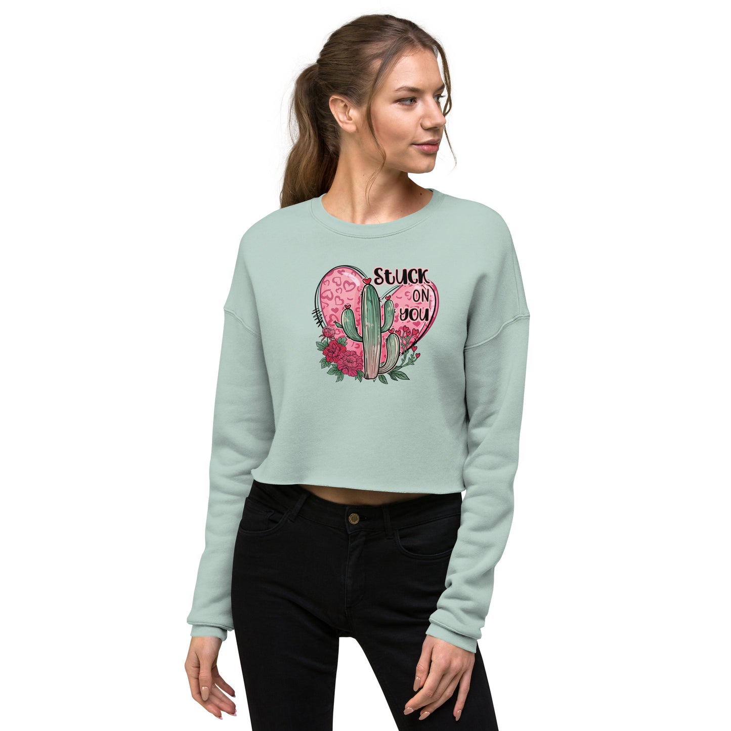 Stuck on You Crop Sweatshirt