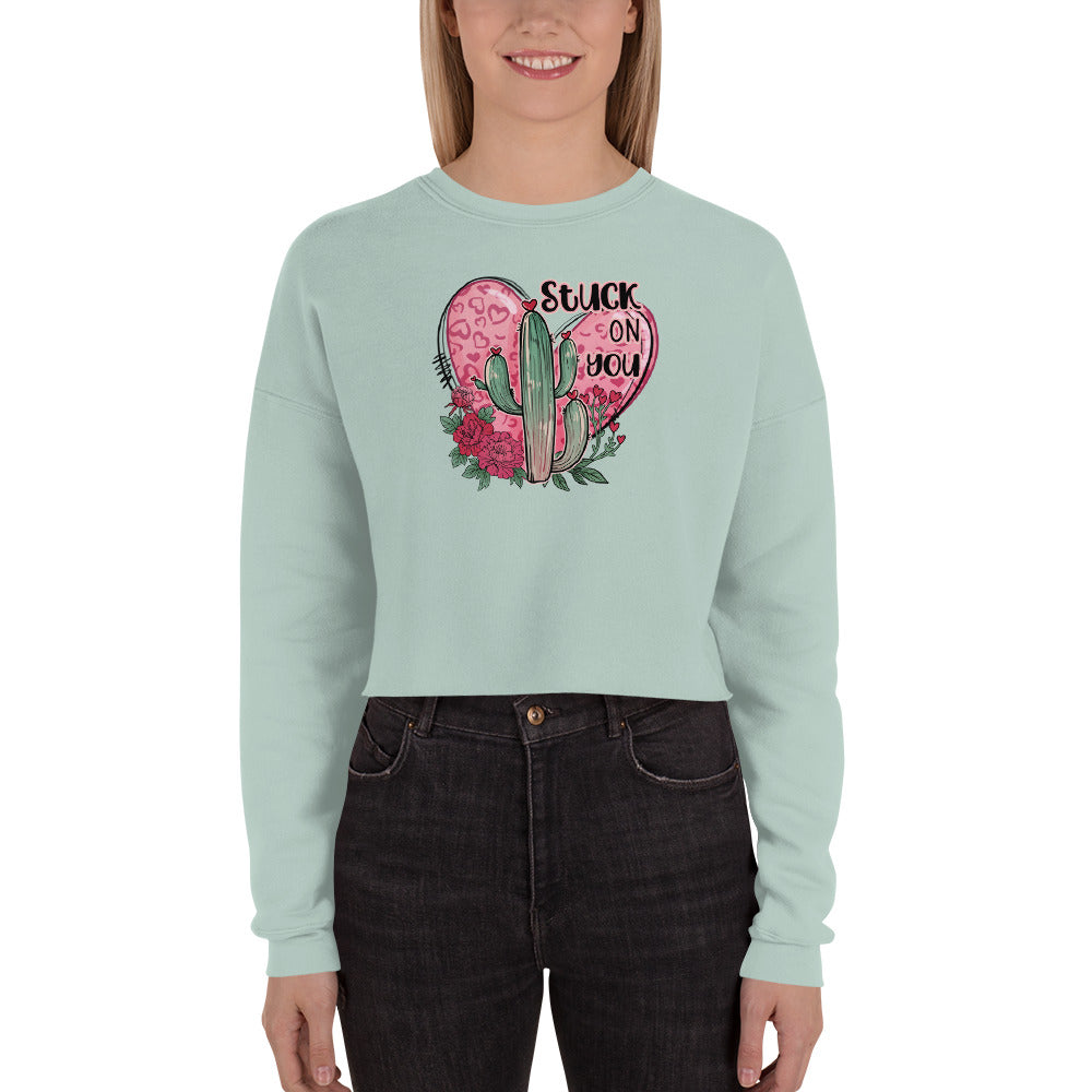 Stuck on You Crop Sweatshirt