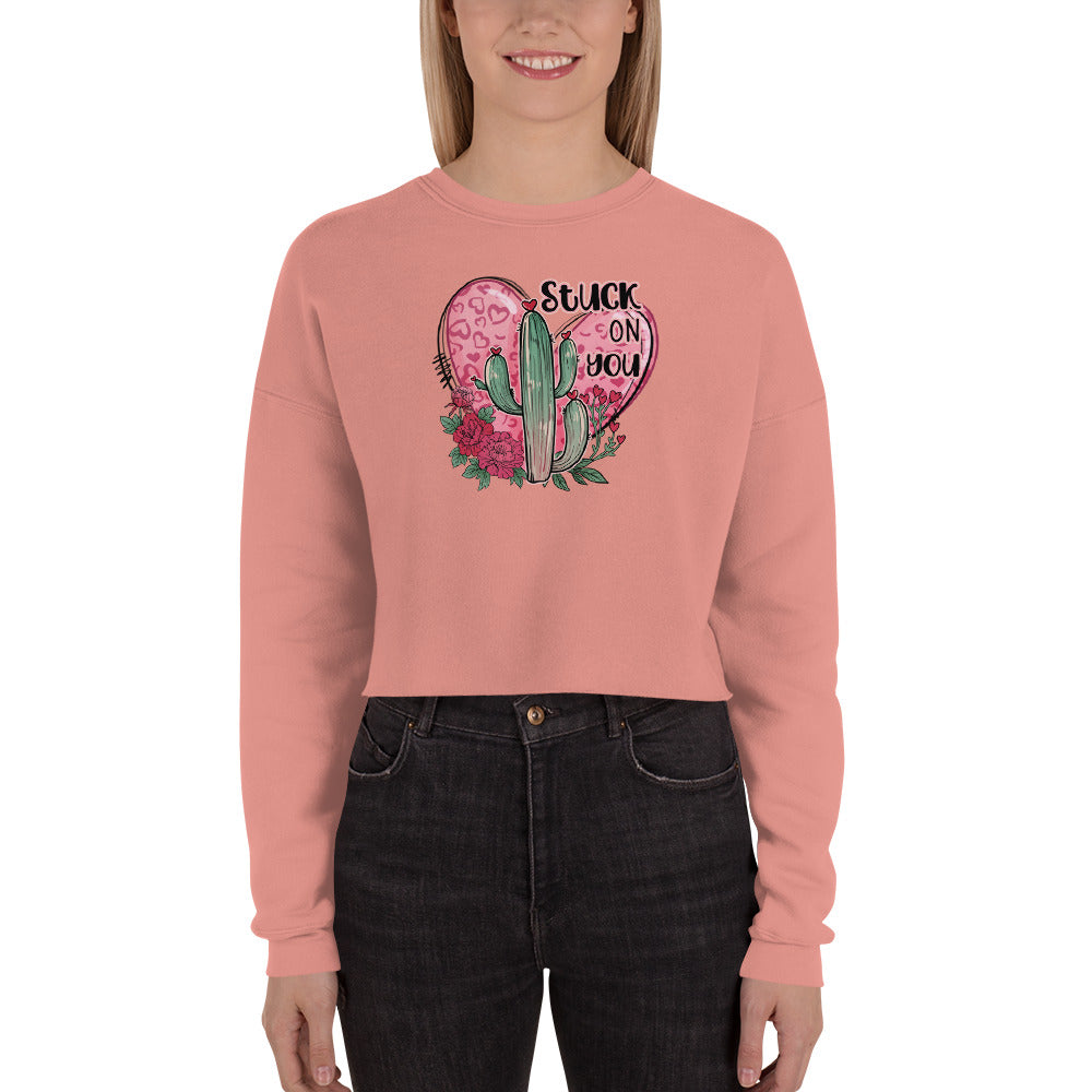 Stuck on You Crop Sweatshirt