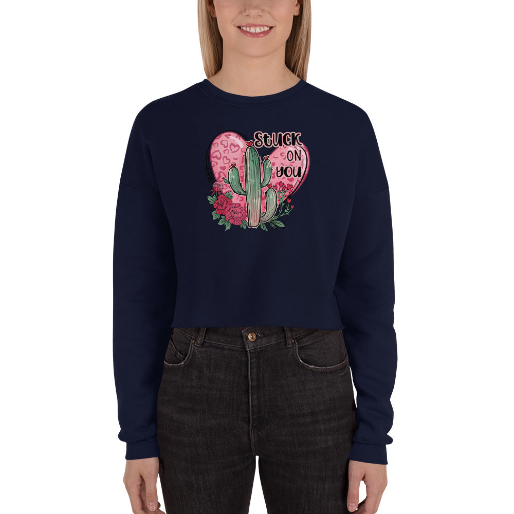 Stuck on You Crop Sweatshirt